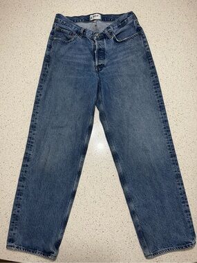 Agolde Women's Straight Leg Jeans in Medium Blue